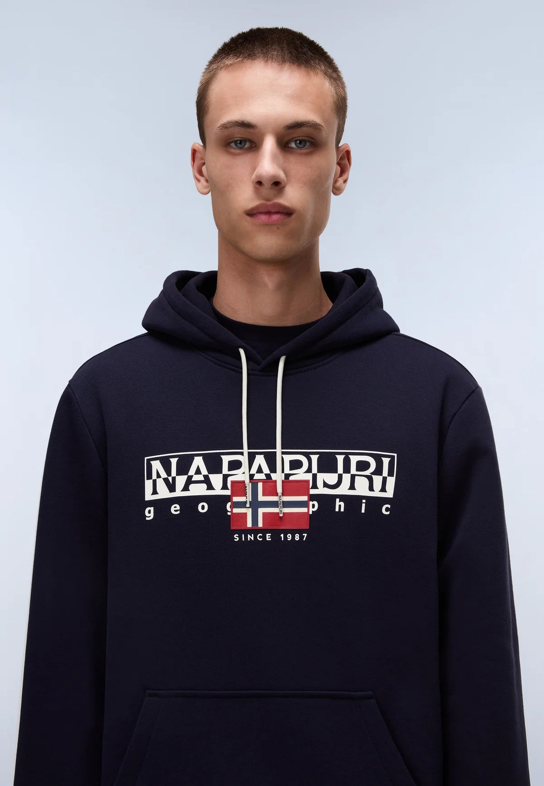 NAPAPIJRI felpa AYLMER blu cappuccio FW25