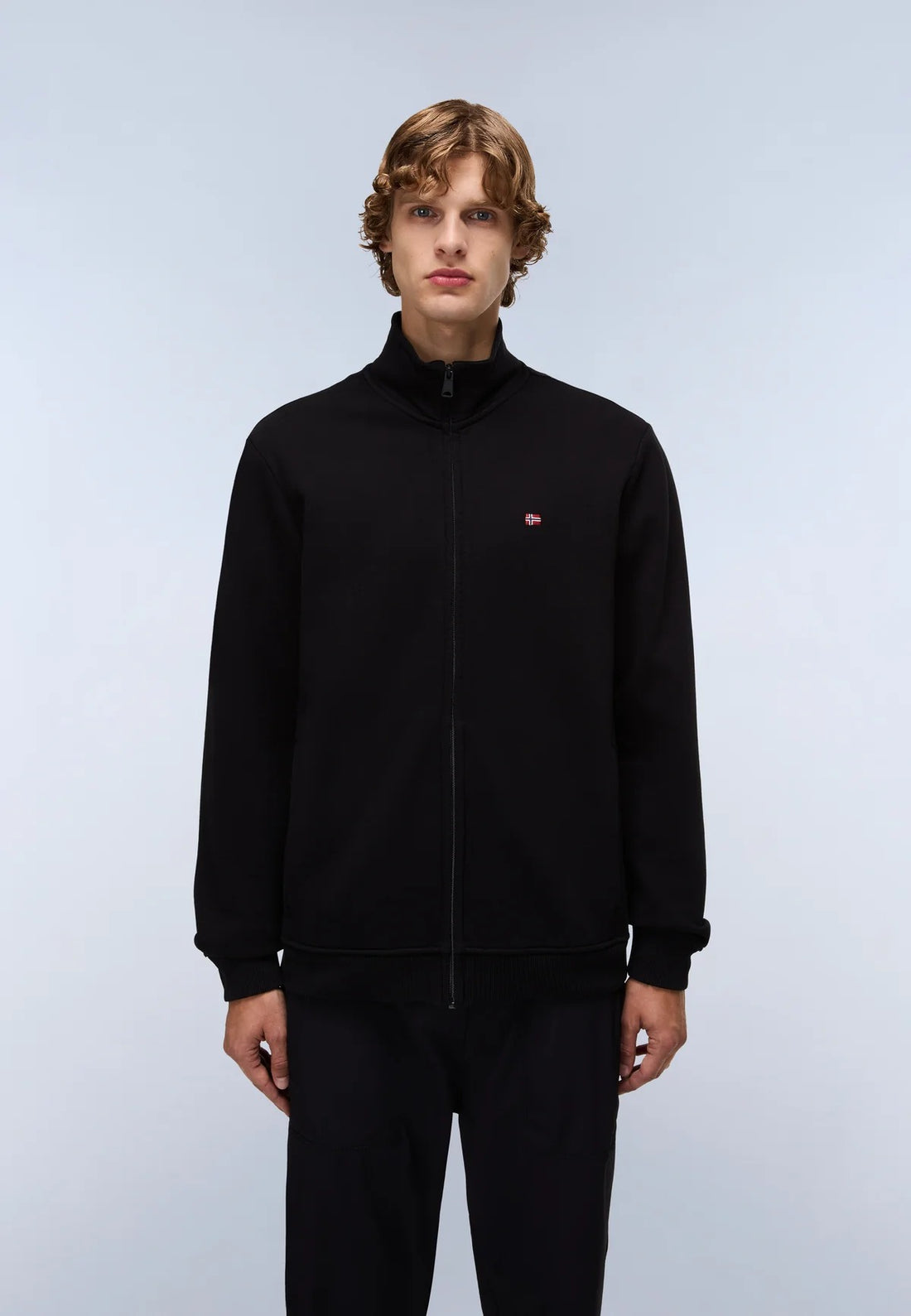 NAPAPIJRI Felpa zip nero BALIS FW25