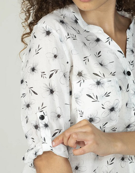 BRUGI camicia fiori CX5U T68B SS25