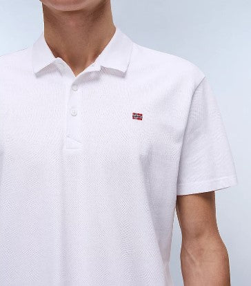 NAPAPIJRI Polo maniche corte EALIS SS25 bianco
