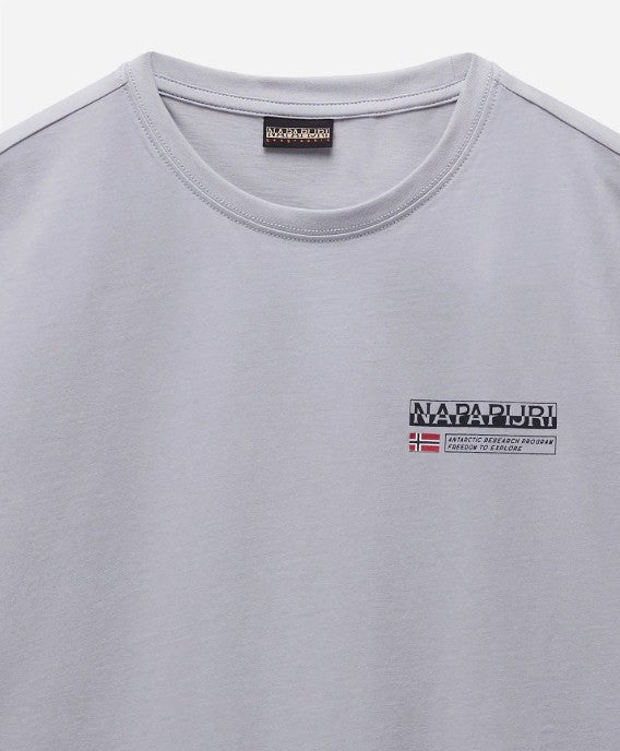 NAPAPIJRI KASBA T-shirt mezza manica grigio SS25