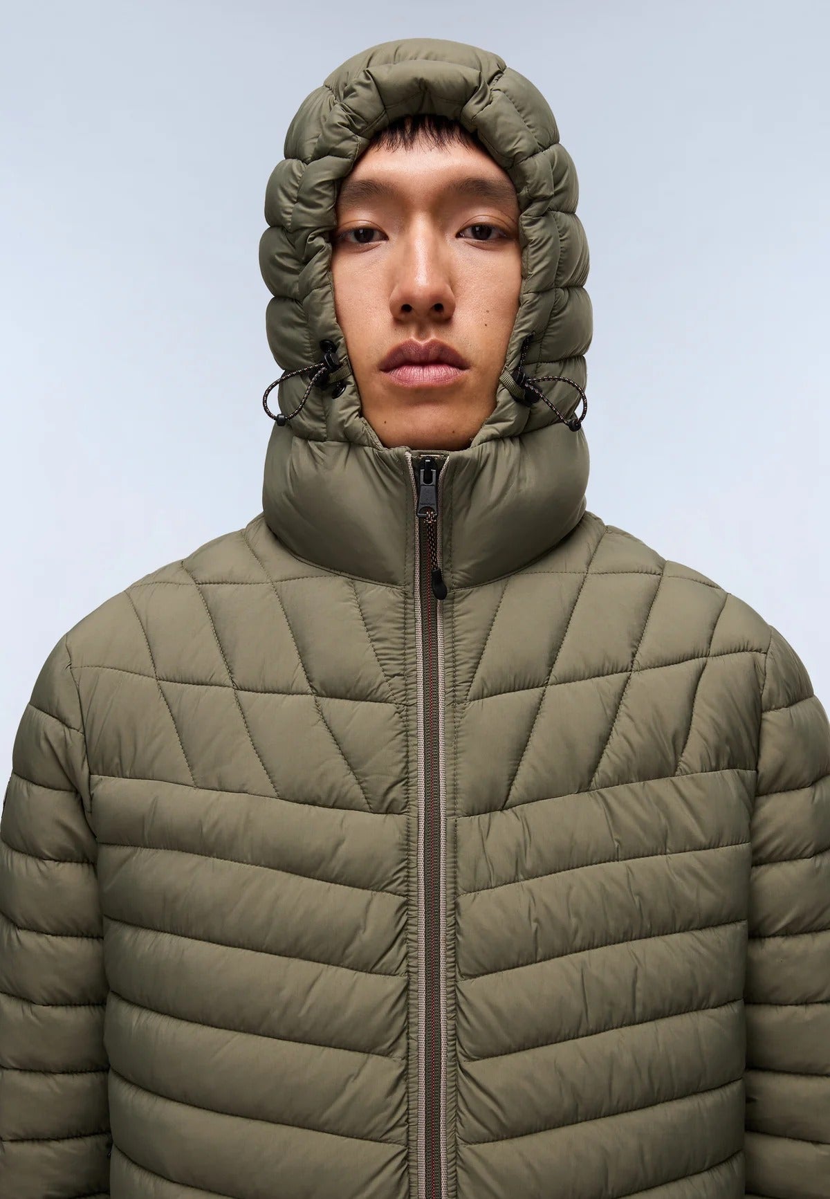 NAPAPIJRI Piumino LAPAZ verde con Cappuccio FW25