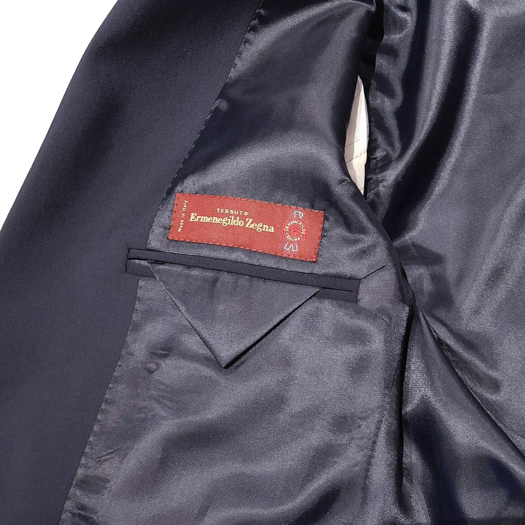 ERMENEGILDO ZEGNA TESSUTO - Completo lana blu scuro