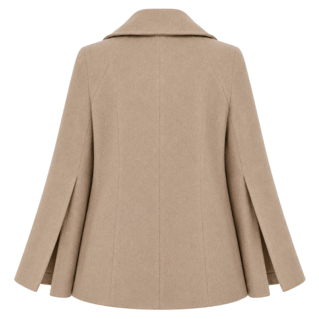 LORO PIANA TESSUTO - peacoat doppiopetto taglio kimono