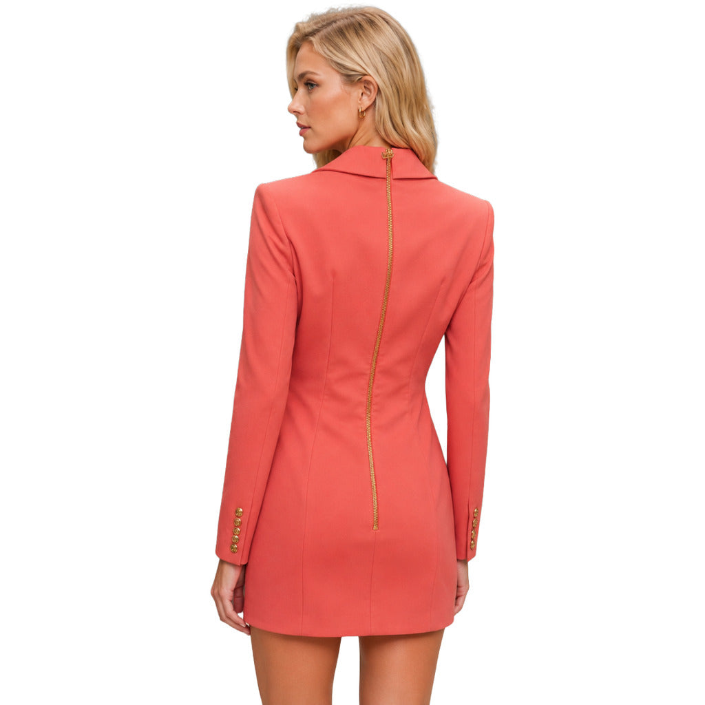 BALMAIN - abito corto rosa