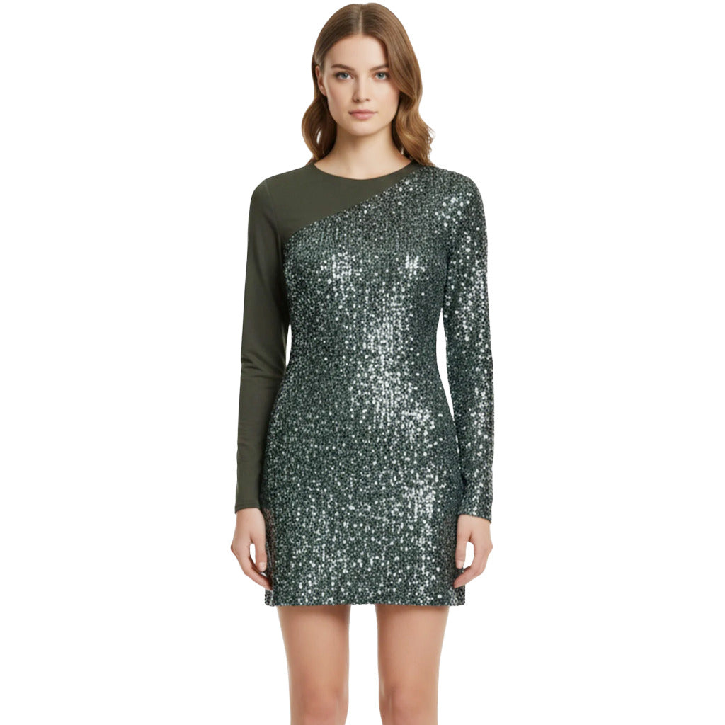PINKO - abito alison con paillettes