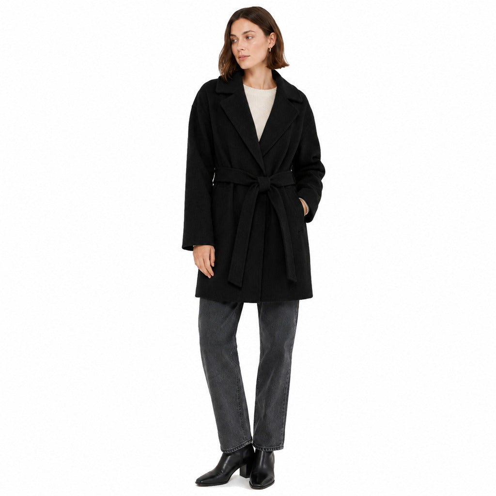 BAGUTTA - cappotto lana con cintura