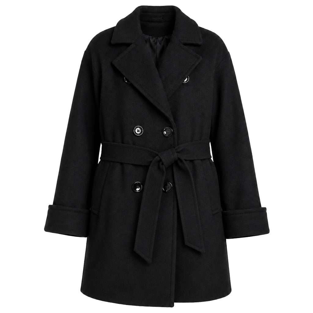 LORO PIANA TESSUTO - cappotto peacoat doppiopetto blu