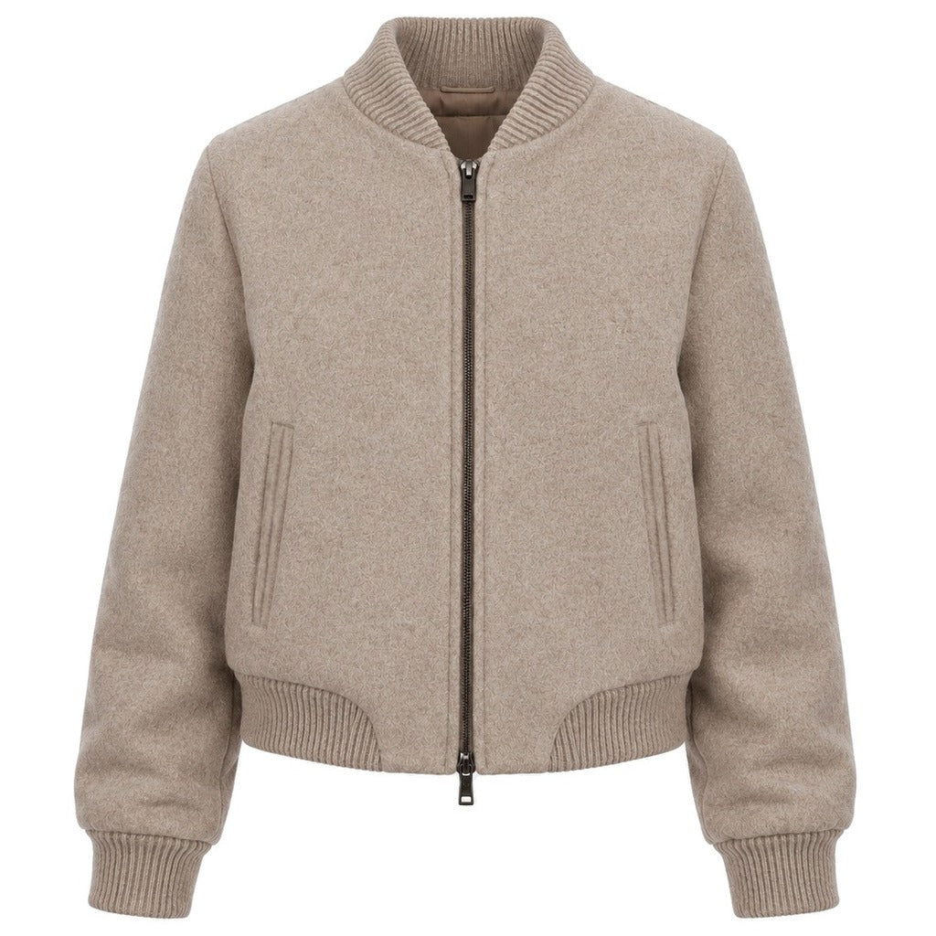 LORO PIANA TESSUTO - bomber capolavoro nero