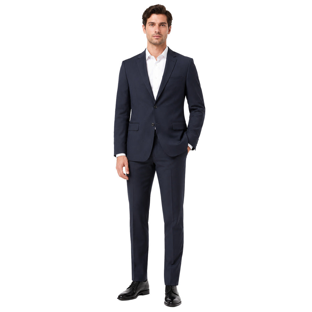 ERMENEGILDO ZEGNA TESSUTO - Completo lana blu scuro