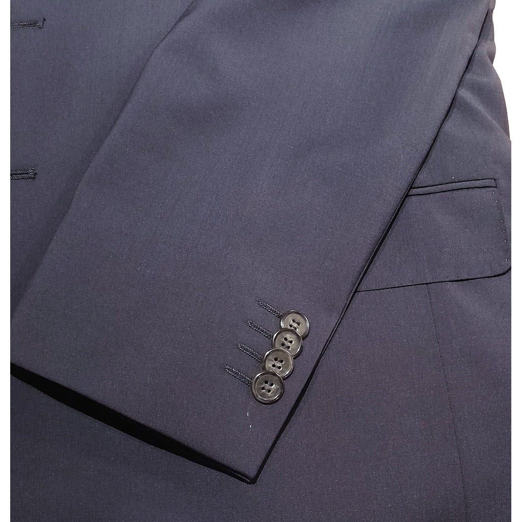 ERMENEGILDO ZEGNA TESSUTO - Completo lana blu scuro