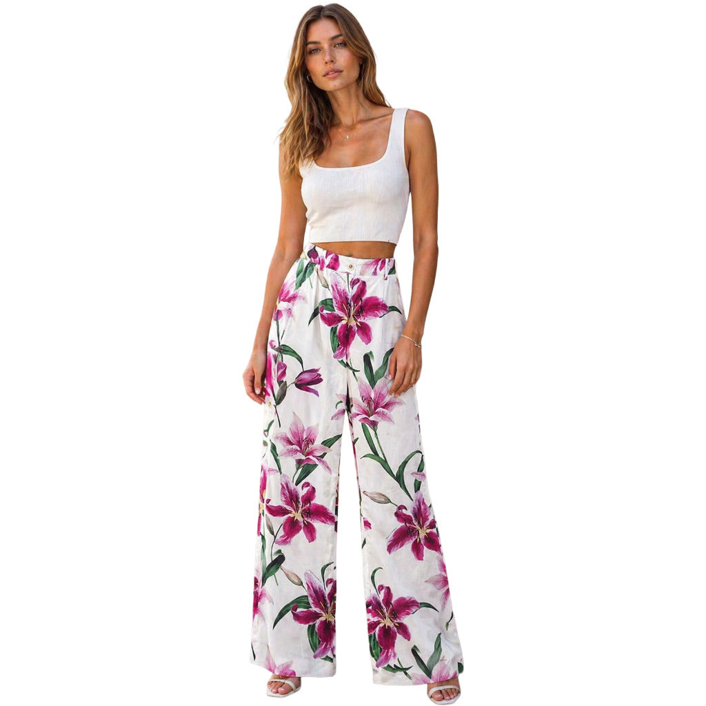DOLCE & GABBANA - pantaloni fantasia floreale