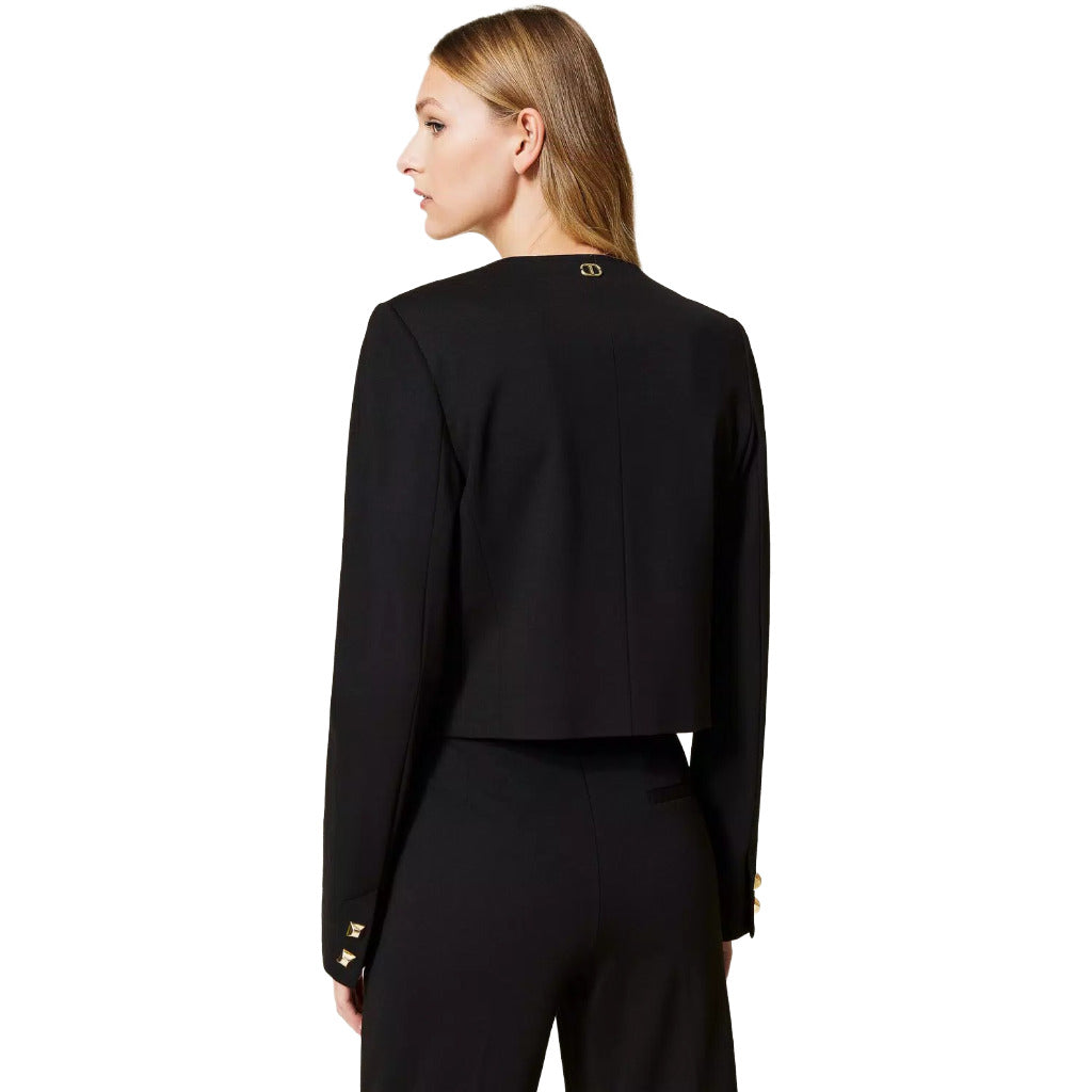 TWINSET - giacca coreana con borchie
