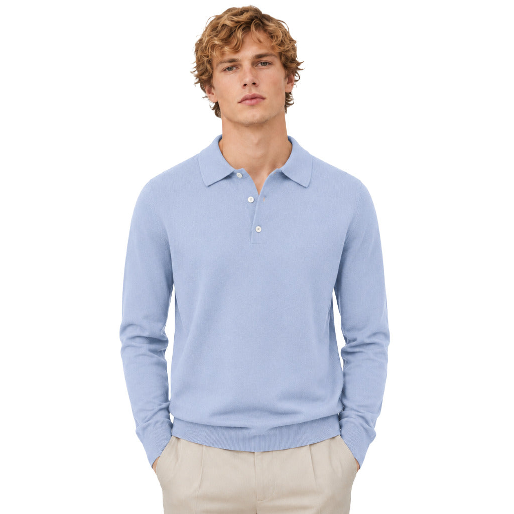 ALPHA STUDIO - polo seta e cashmere
