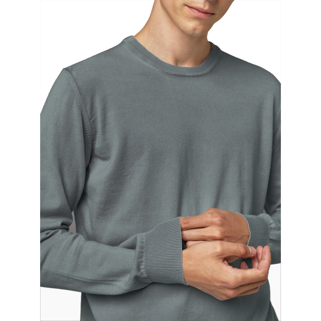 ALPHA STUDIO- maglia girocollo asfalto