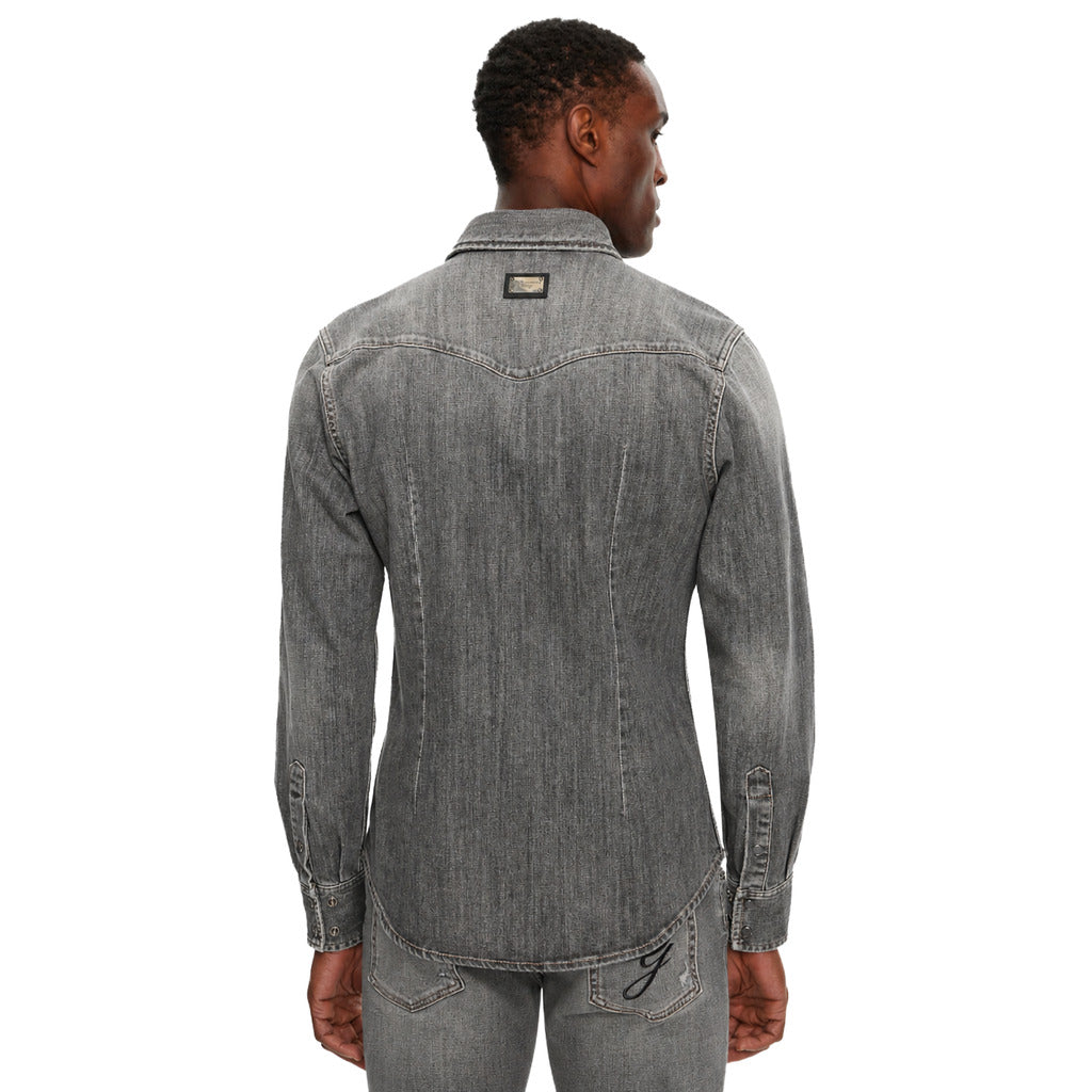 DOLCE & GABBANA - camicia denim grigia