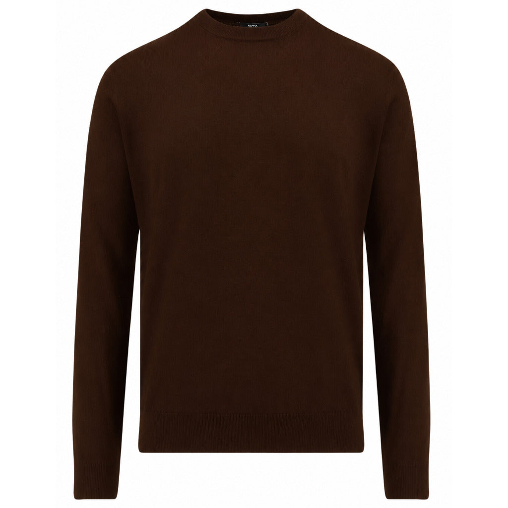 ALPHA STUDIO - maglia girocollo seta e cashmere