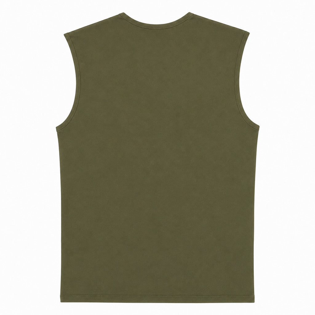BALMAIN - canotta verde logo