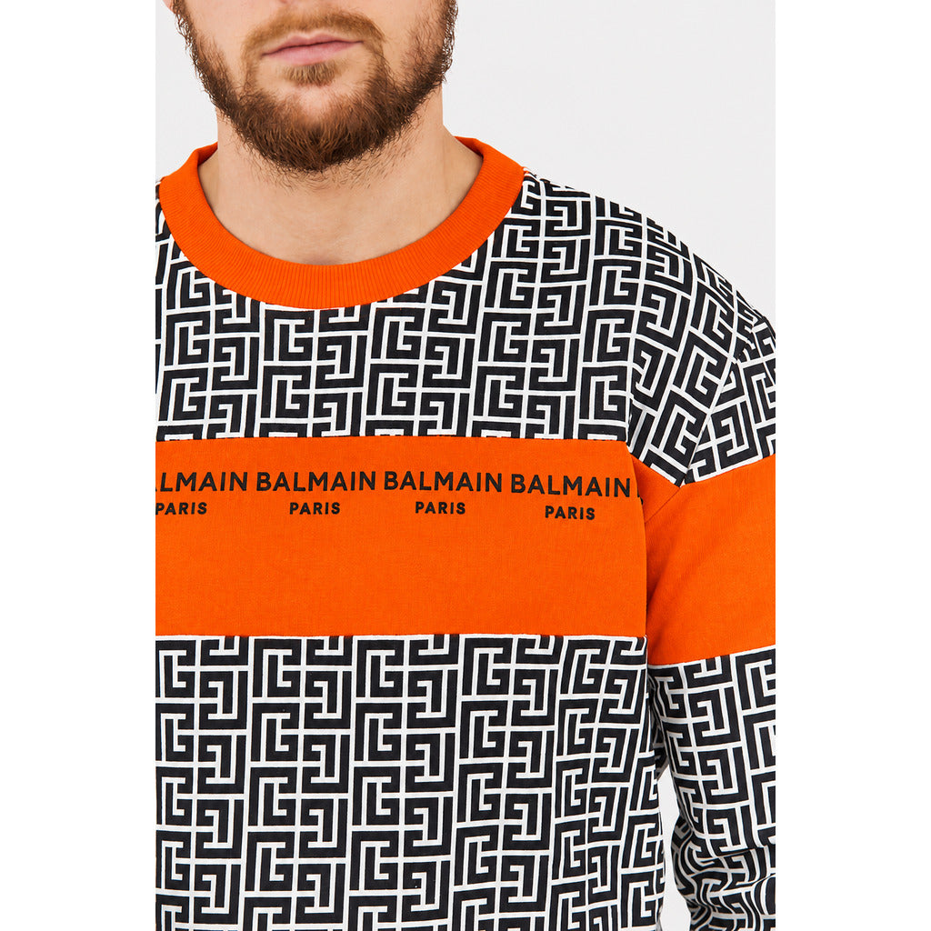 BALMAIN - felpa stampa pattern