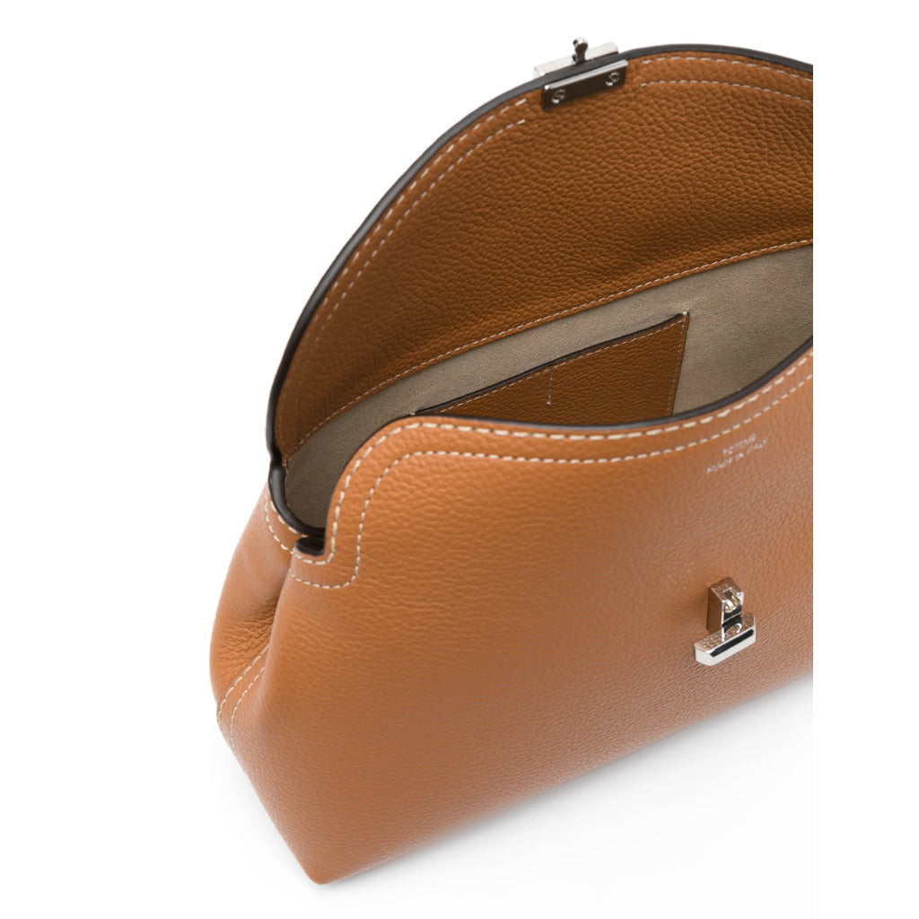 TOTEME - tlock-clutch-caramello