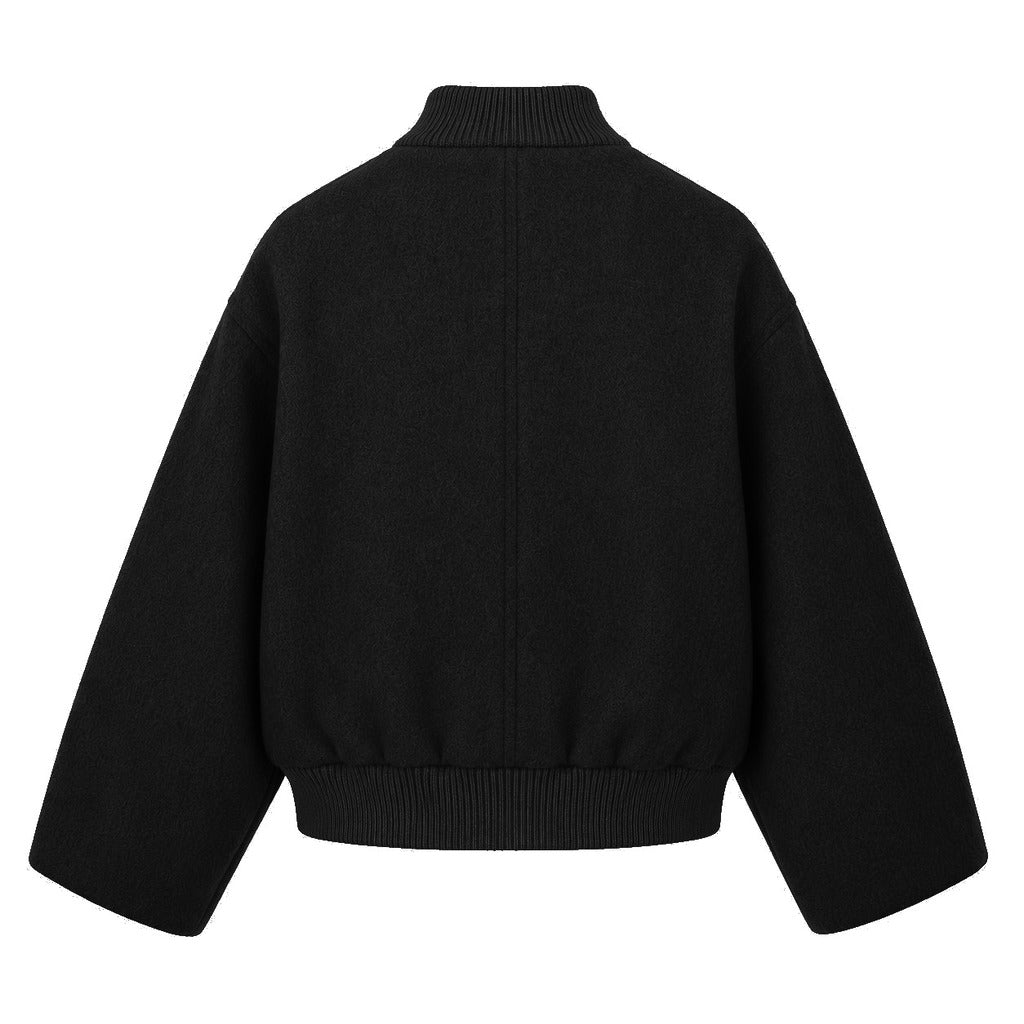 LORO PIANA TESSUTO - bomber capolavoro nero