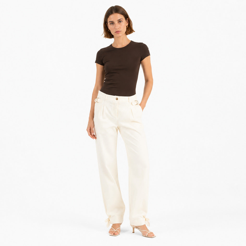 PINKO - pantalone bull mano cerata