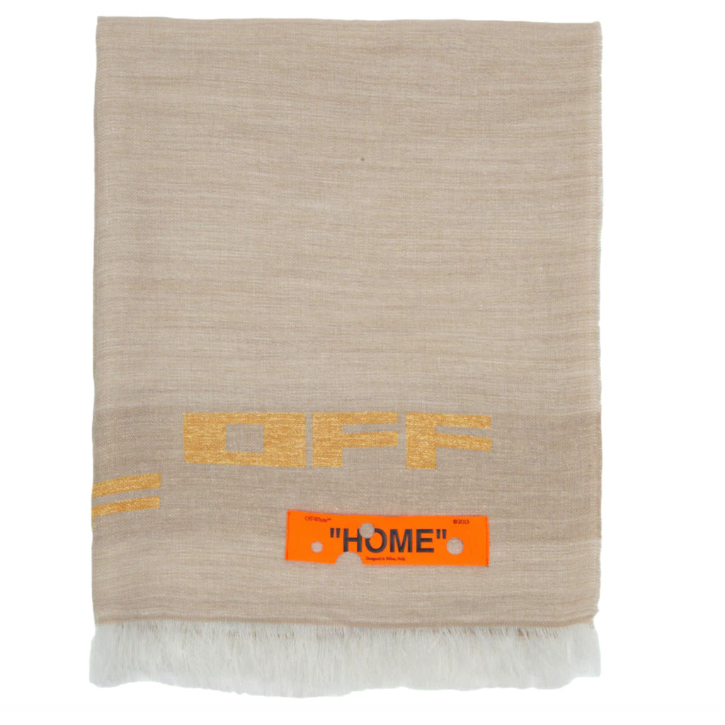 OFF-WHITE - blanket taupe gold