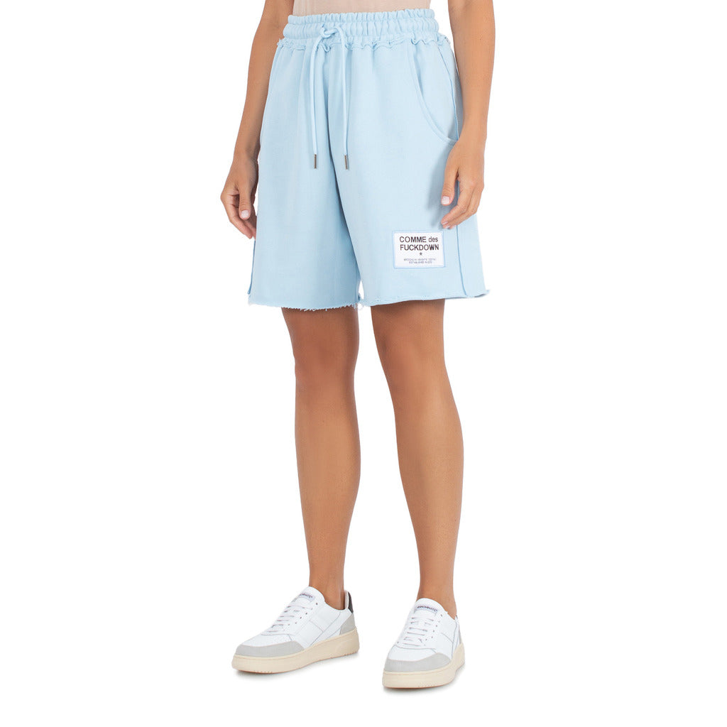 COMME DES FUCKDOWN - cfabw0051-shorts-acqua