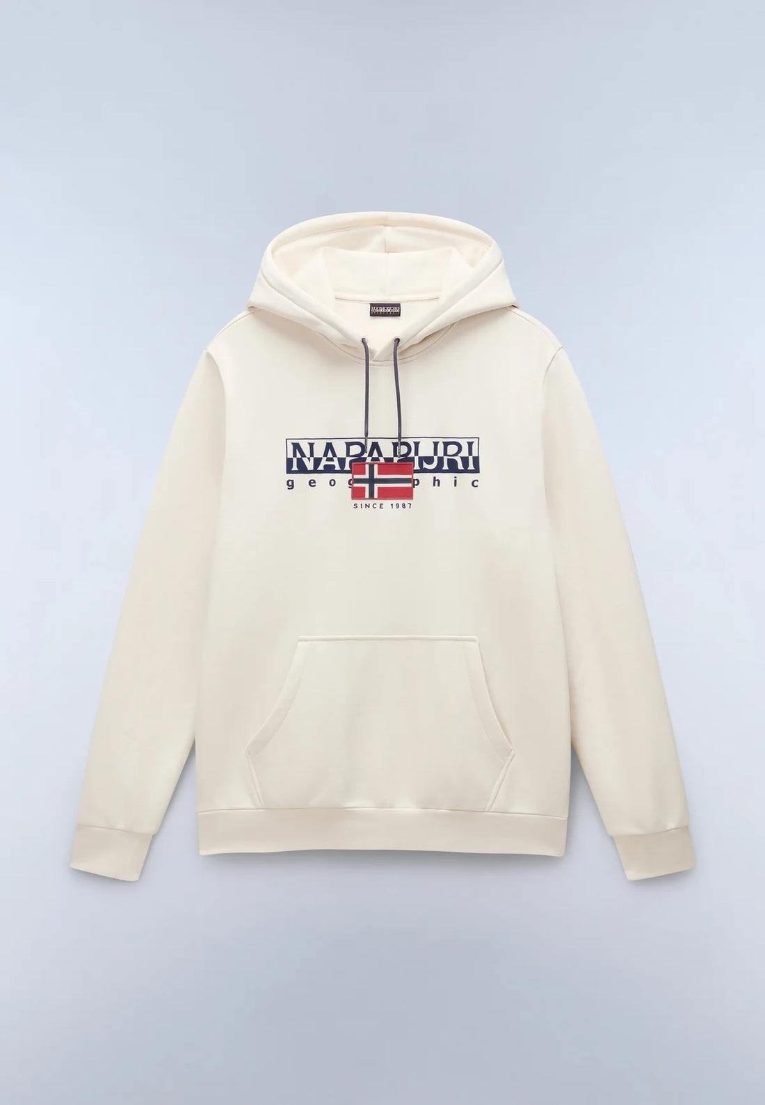 NAPAPIJRI felpa AYLMER ecru cappuccio FW25