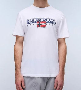 NAPAPIJRI T-shirt mezza manica AYLMER SS25 bianco