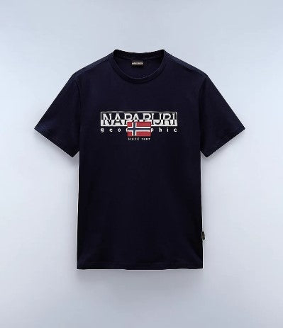 NAPAPIJRI T-shirt mezza manica AYLMER SS25 blu