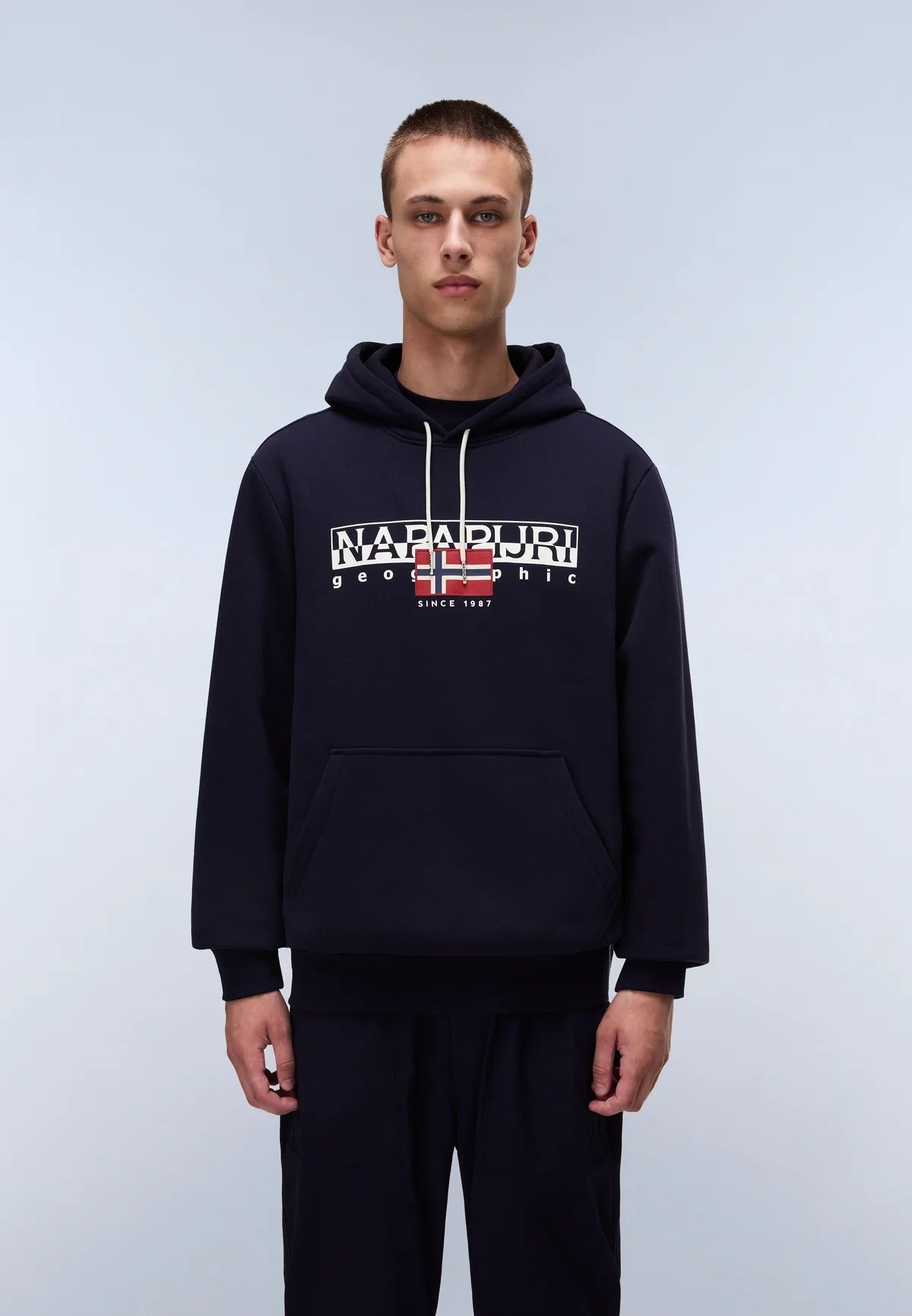 NAPAPIJRI felpa AYLMER blu cappuccio FW25