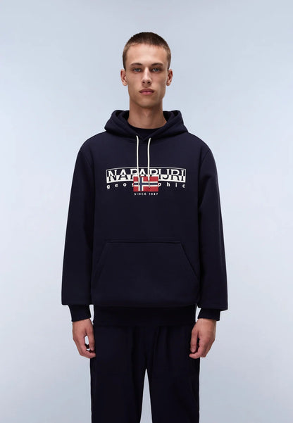 NAPAPIJRI felpa AYLMER blu cappuccio FW25