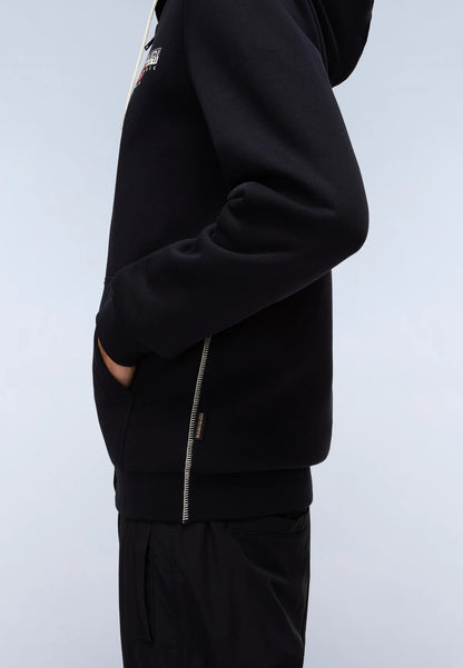 NAPAPIJRI felpa AYLMER nero zip e cappuccio FW25