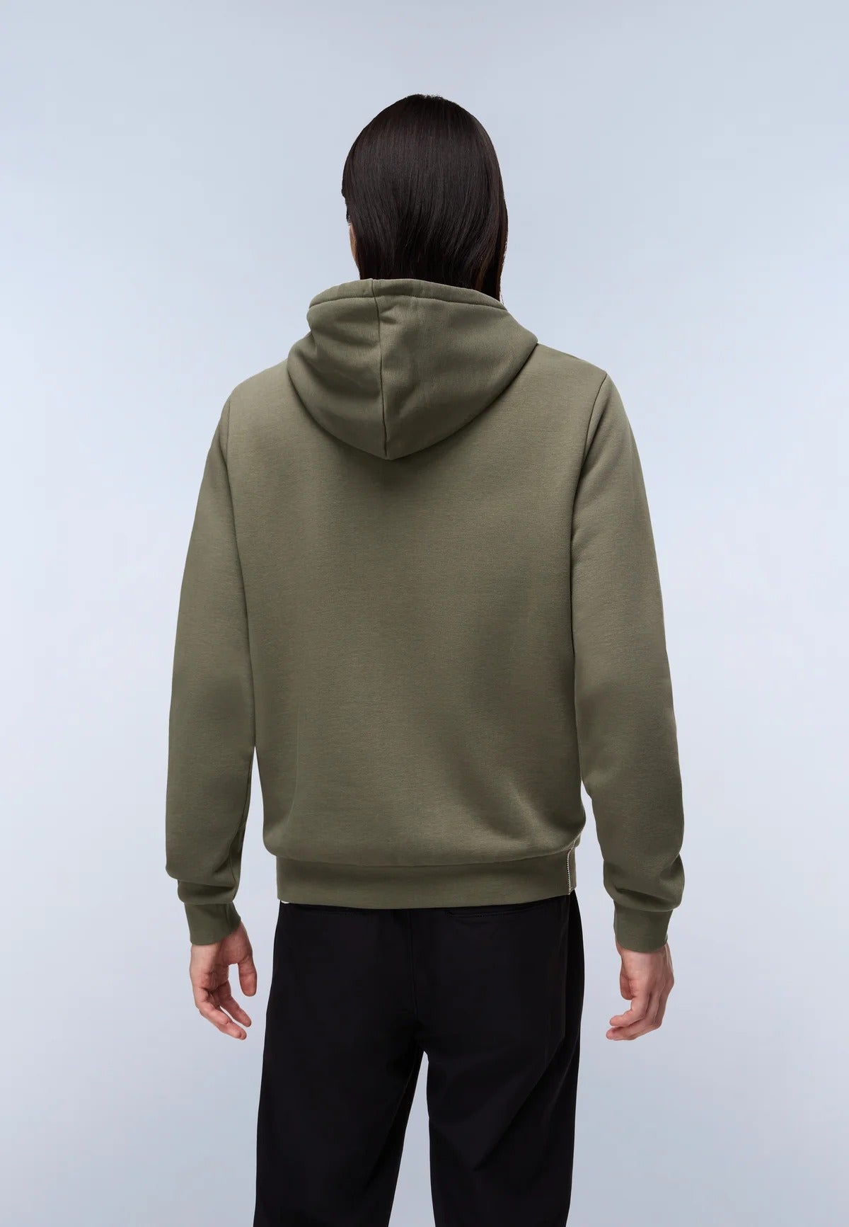NAPAPIJRI felpa AYLMER verde zip e cappuccio FW25