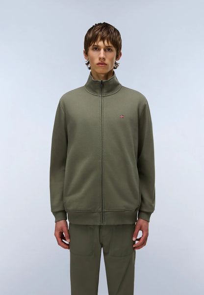 NAPAPIJRI Felpa zip verde BALIS FW25