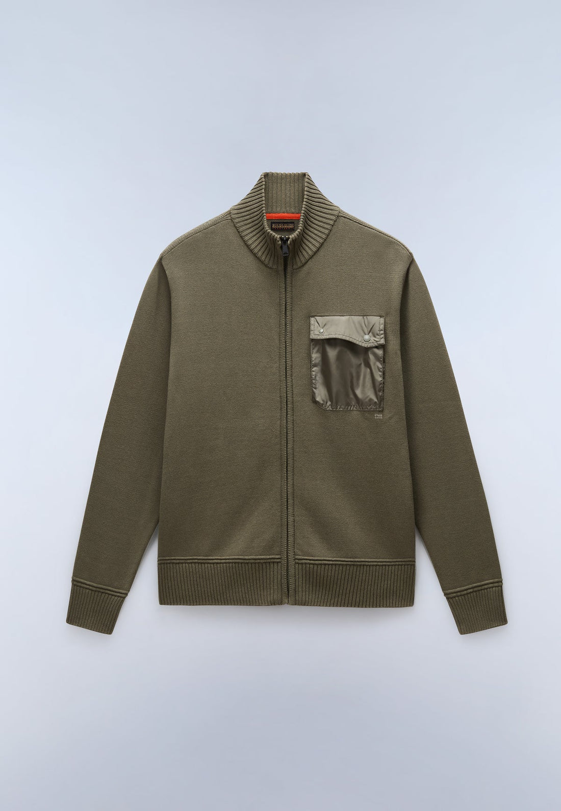 NAPAPIJRI Maglione BERTI con zip FW25 verde