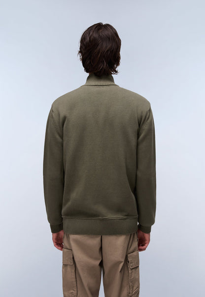 NAPAPIJRI Maglione BERTI con zip FW25 verde