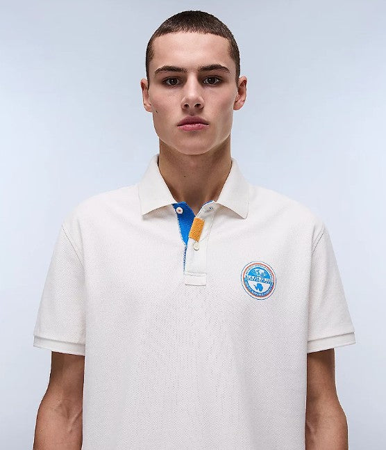NAPAPIJRI CLANIS Polo a Maniche Corte bianco SS25