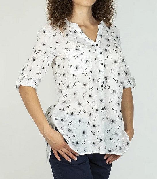 BRUGI camicia fiori CX5U T68B SS25