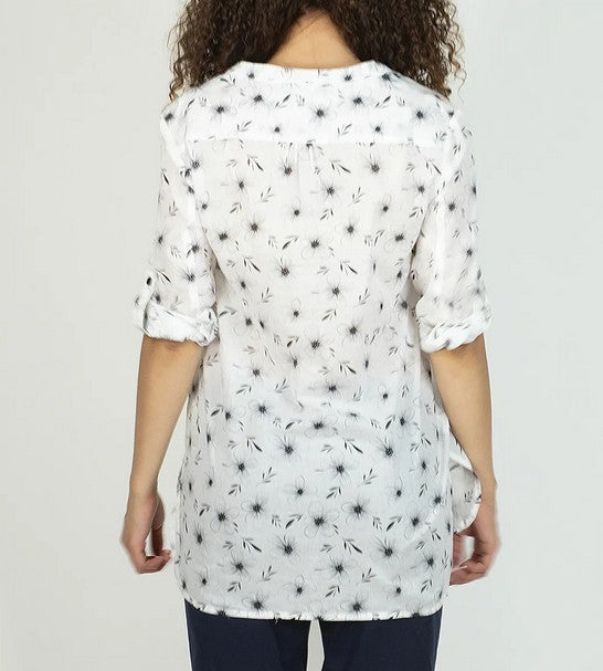 BRUGI camicia fiori CX5U T68B SS25