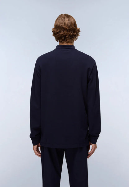 NAPAPIJRI Polo manica lunga blu EALIS FW25