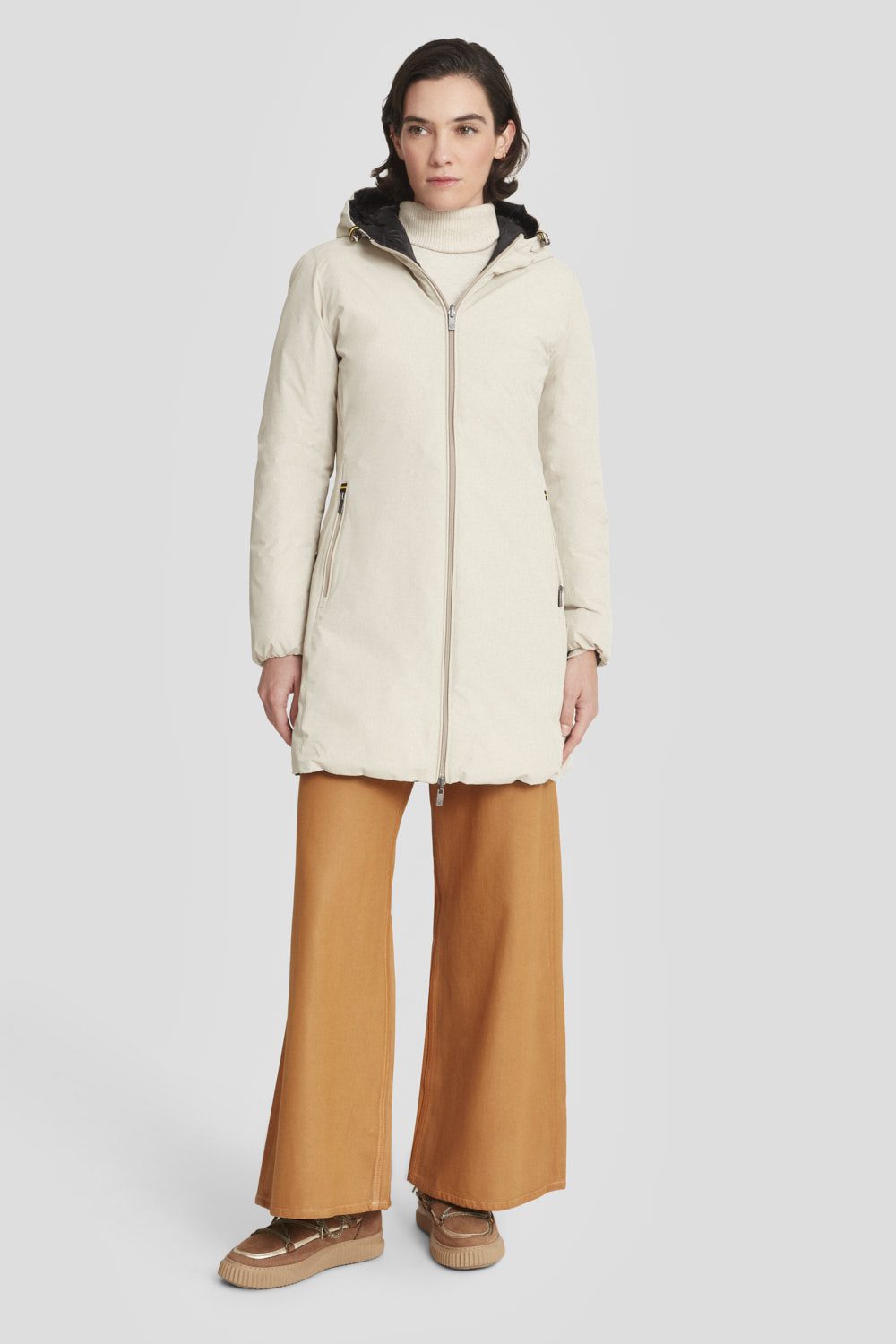 CIESSE PIUMINI Jusy 3.0 beige reversibile con cappuccio FW25