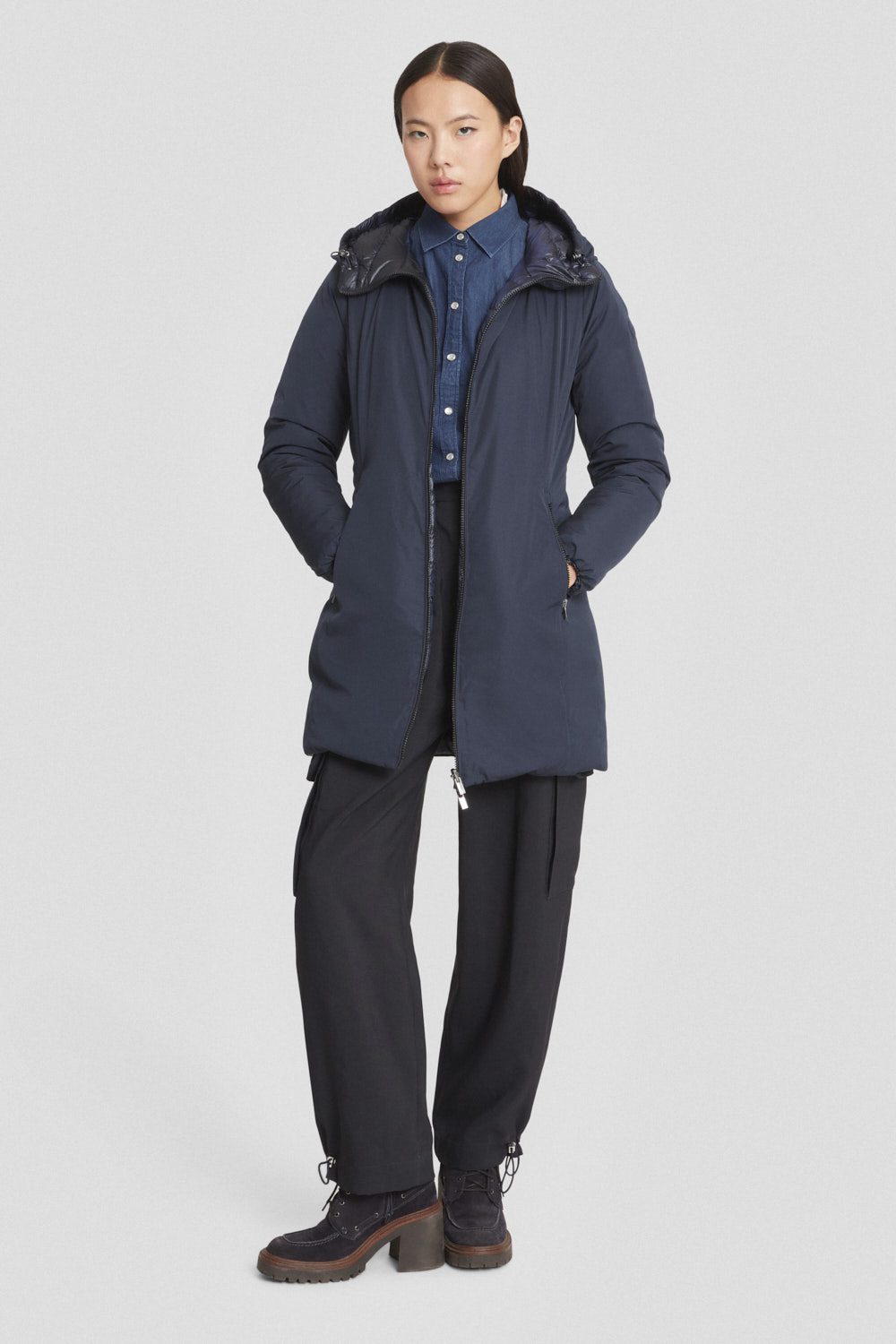 CIESSE PIUMINI Jusy 3.0 blu reversibile con cappuccio FW25