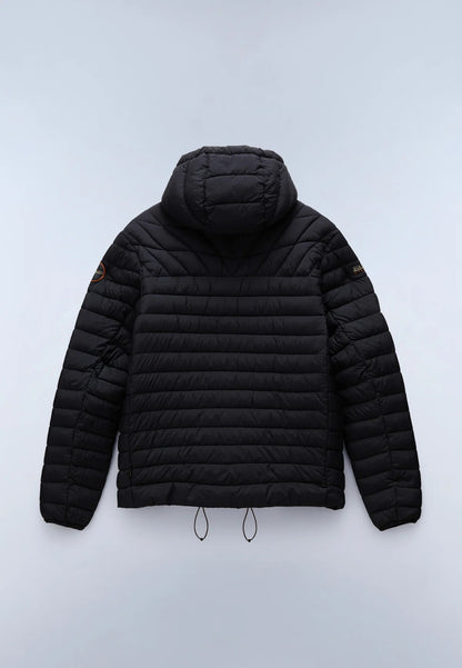 NAPAPIJRI Piumino LAPAZ nero con Cappuccio FW25