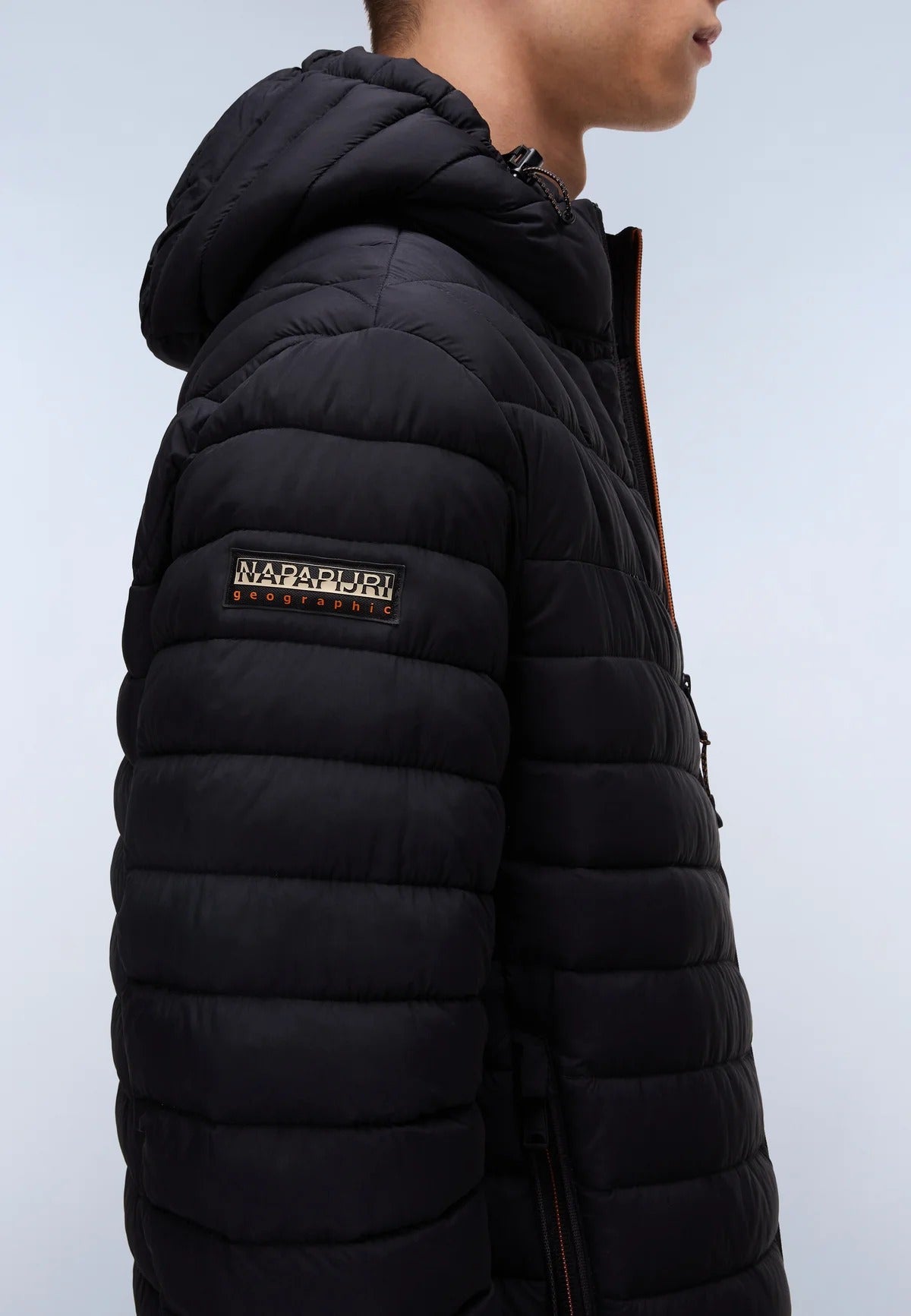 NAPAPIJRI Piumino LAPAZ nero con Cappuccio FW25