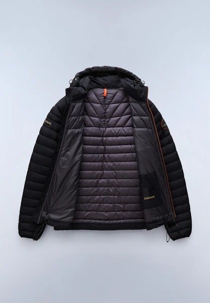NAPAPIJRI Piumino LAPAZ nero con Cappuccio FW25