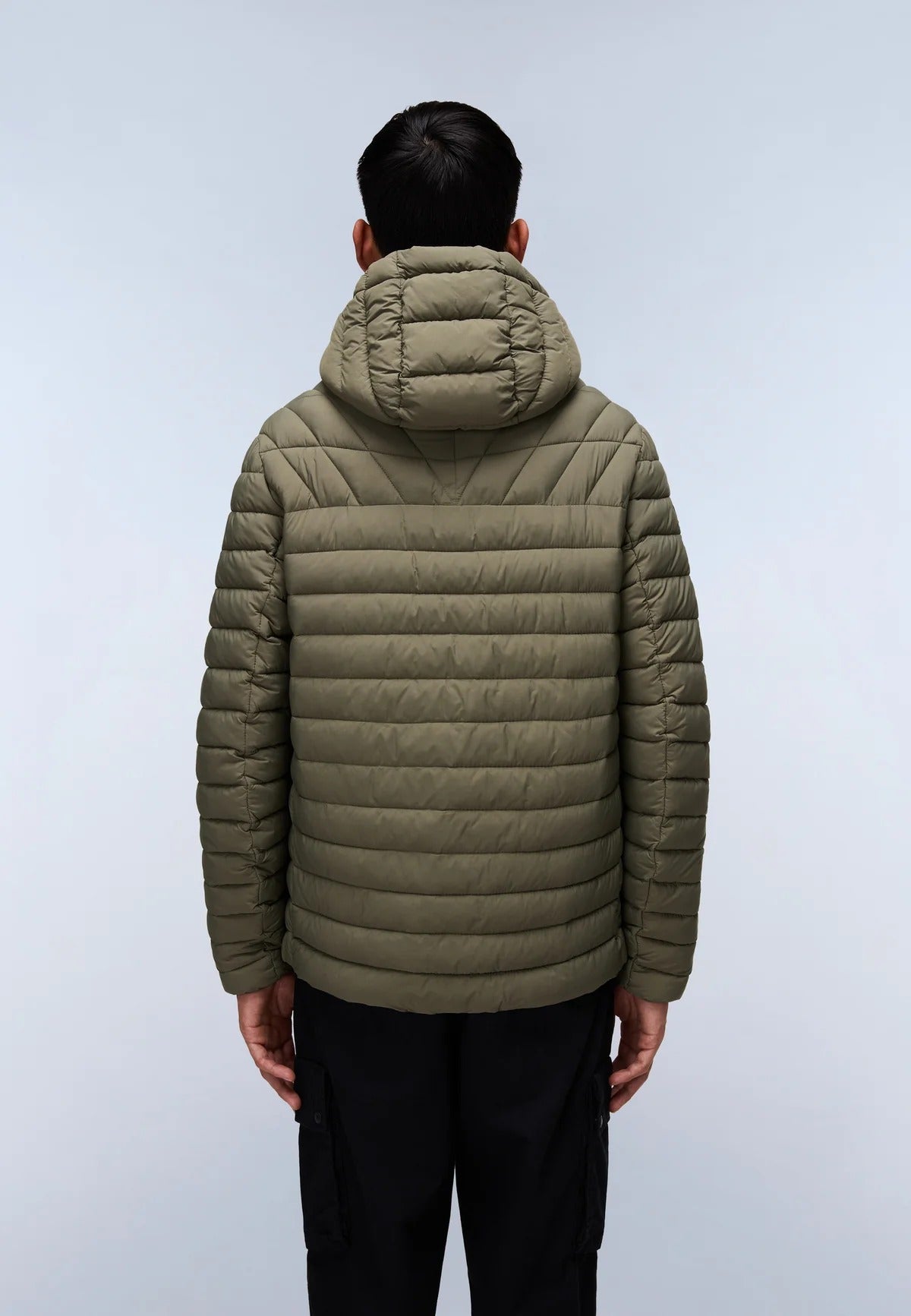 NAPAPIJRI Piumino LAPAZ verde con Cappuccio FW25