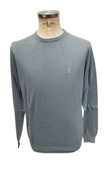 MARINA YACHTING maglione cotone VERDE ACQUA SS25