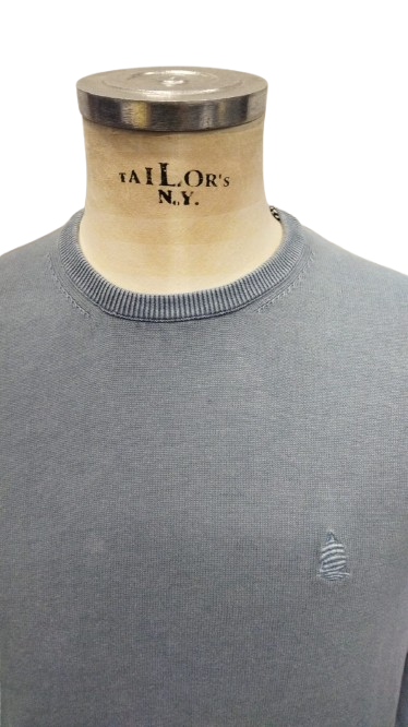 MARINA YACHTING maglione cotone VERDE ACQUA SS25